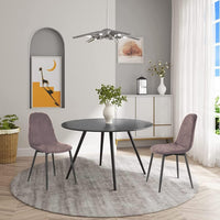 Sedia Poltroncina in Velluto Set 4pz, Sedie per Sala da Pranzo, Ristorante Fango