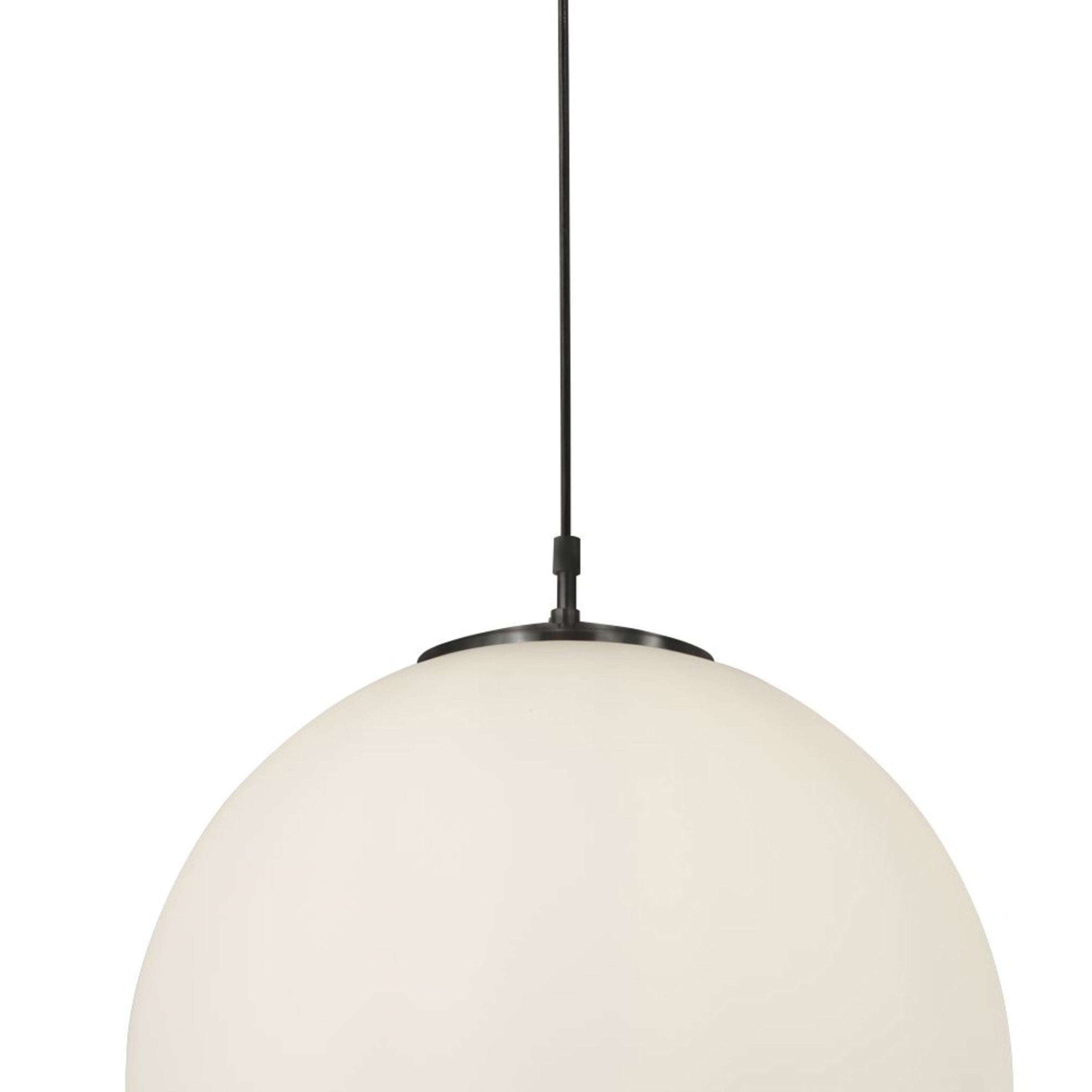 Sospensione Contemporanea Atomo Acciaio Nero 1 Luce E27 D30Cm