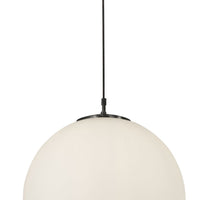 Sospensione Contemporanea Atomo Acciaio Nero 1 Luce E27 D30Cm