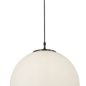 Sospensione Contemporanea Atomo Acciaio Nero 1 Luce E27 D30Cm