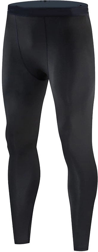 Leggins sportivi per uomo - rapido assorbimento - materiale elastico - compressione - tessuto poliestere
