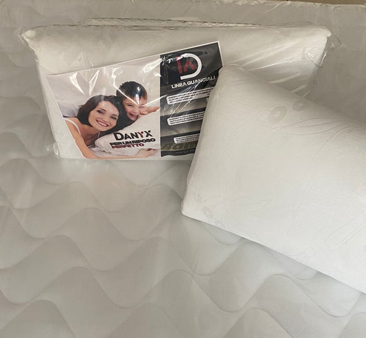 Cuscino in Fibra Super Soft 70x40 H 18cm Federa in Bamboo Guanciale da Letto