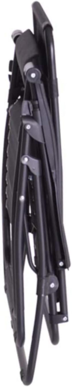 Sedia Sdraio Cordonata Gravità Zero Reclinabile Pieghevole con Cuscino Blu