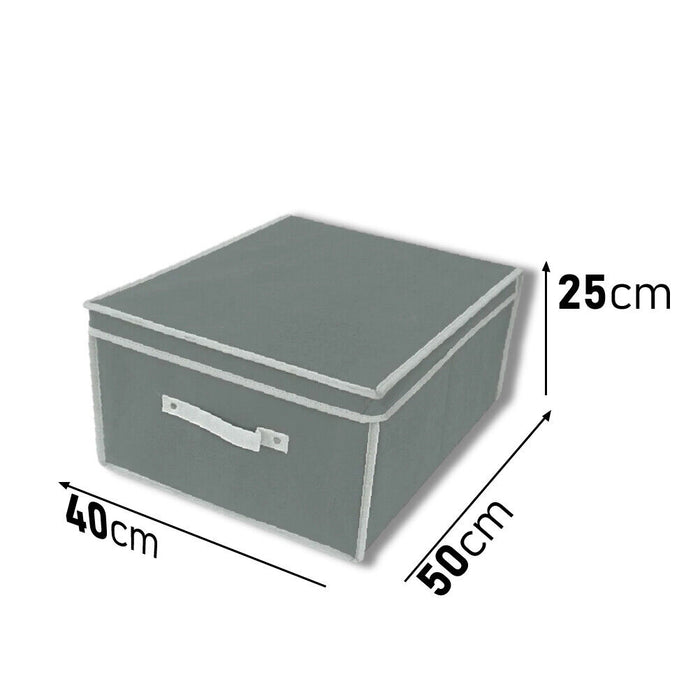 Scatole per il Cambio Stagione KIT 4pz in TNT Salvaspazio Pieghevole 50x40 H25cm