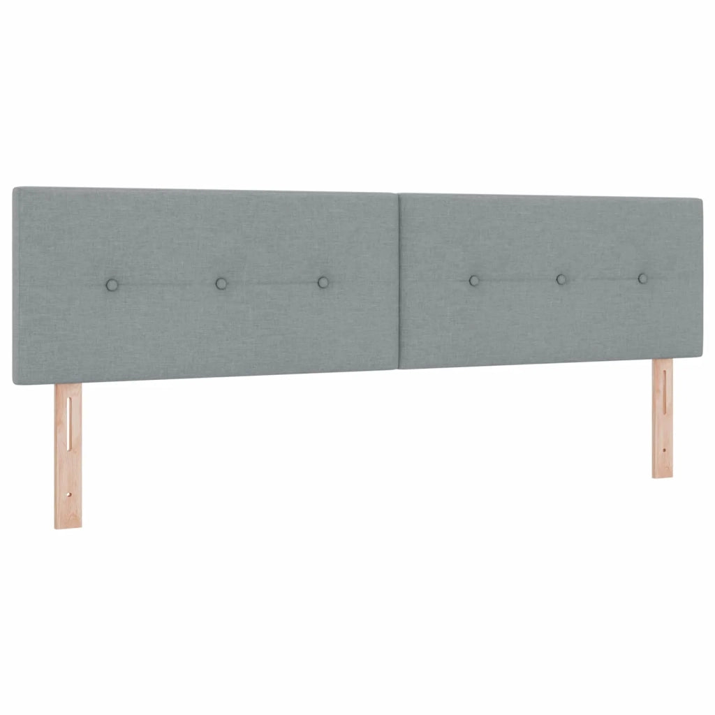 Letto ottomano con materasso Grigio Chiaro 180 x 200 cm Tessuto 3456344