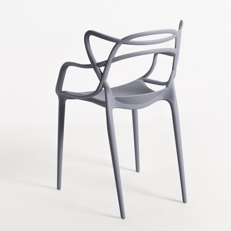 6 Sedie Design Firenze Grigia in Polipropilene - La Dea Sedia