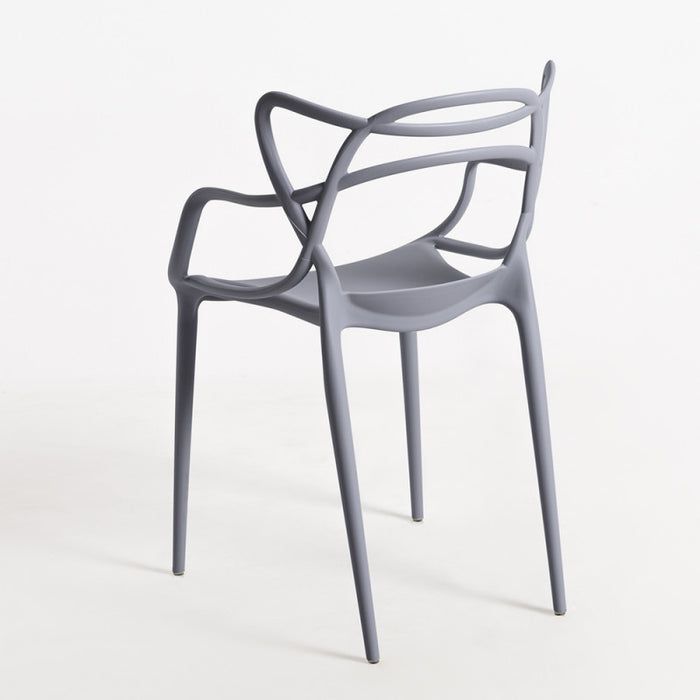 6 Sedie Design Firenze Grigia in Polipropilene - La Dea Sedia