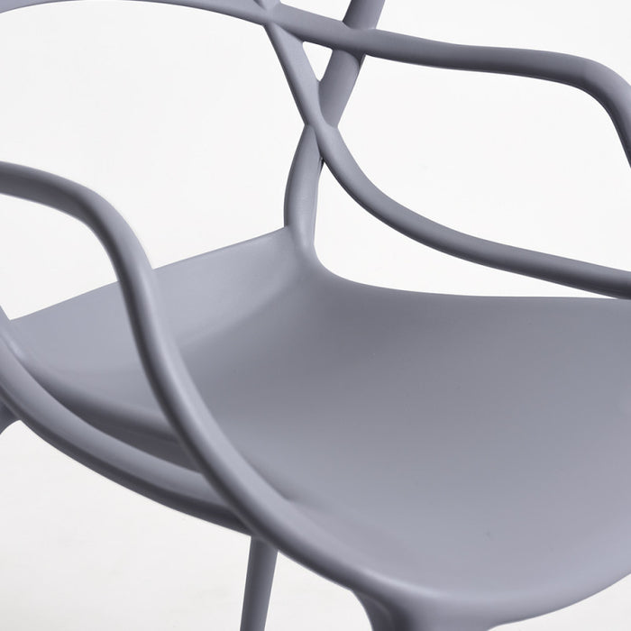 6 Sedie Design Firenze Grigia in Polipropilene - La Dea Sedia