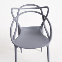 6 Sedie Design Firenze Grigia in Polipropilene - La Dea Sedia