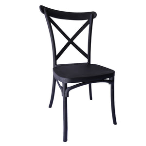 Sedia Cross Nera  - La Dea Sedia