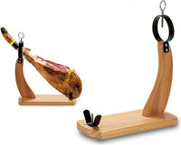 Porta Prosciutto in Legno, per Prosciutto Crudo Iberico Serrano e Italiano