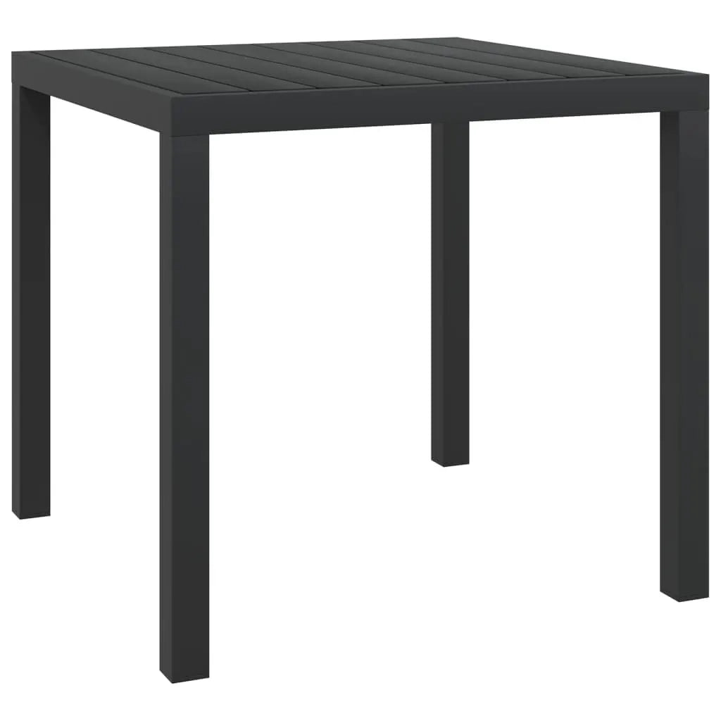 Set da Pranzo per Giardino 3 pz | Set Salotto da Giardino con Cuscini Polyrattan Nero