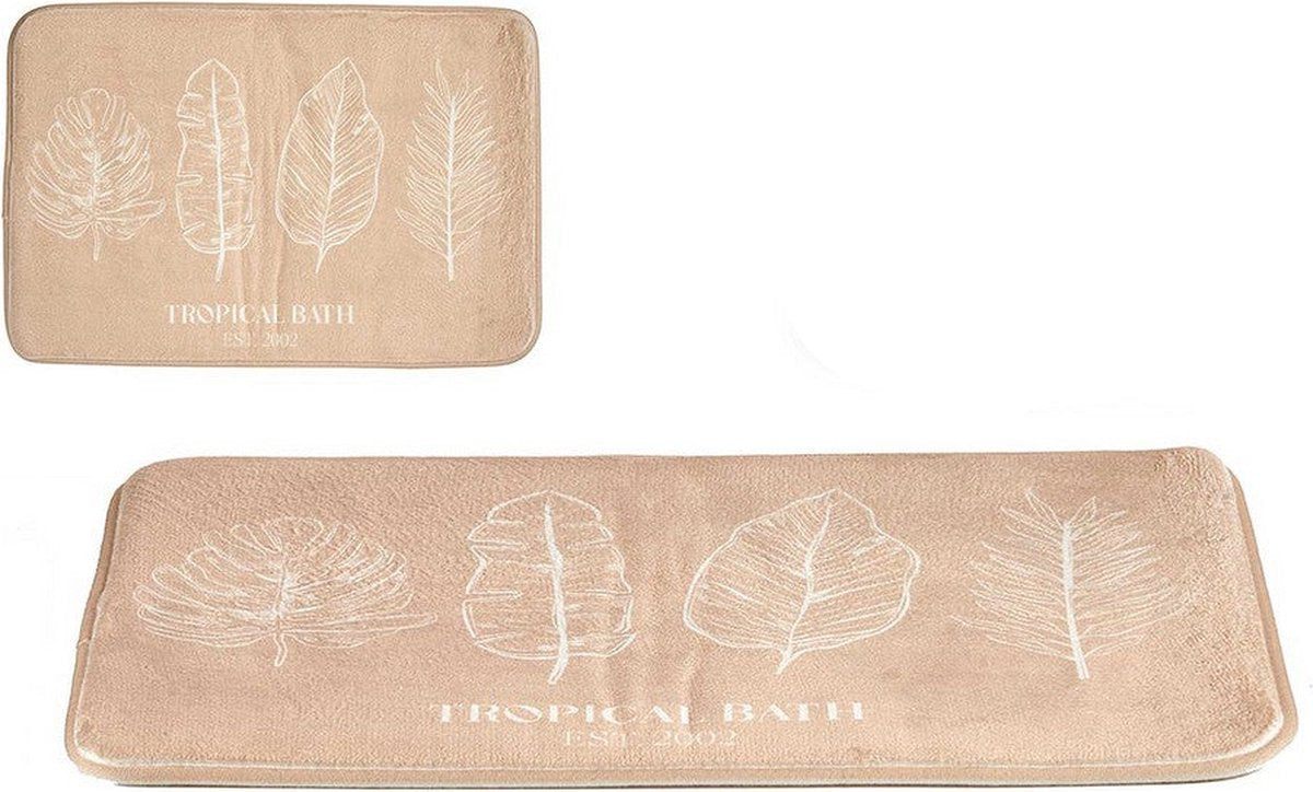 Tappeto da Bagno Beauty Super Assorbente Beauty 60x40 cm (Beige)