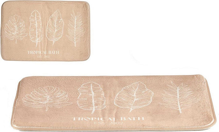 Tappeto da Bagno Beauty Super Assorbente Beauty 60x40 cm (Beige)