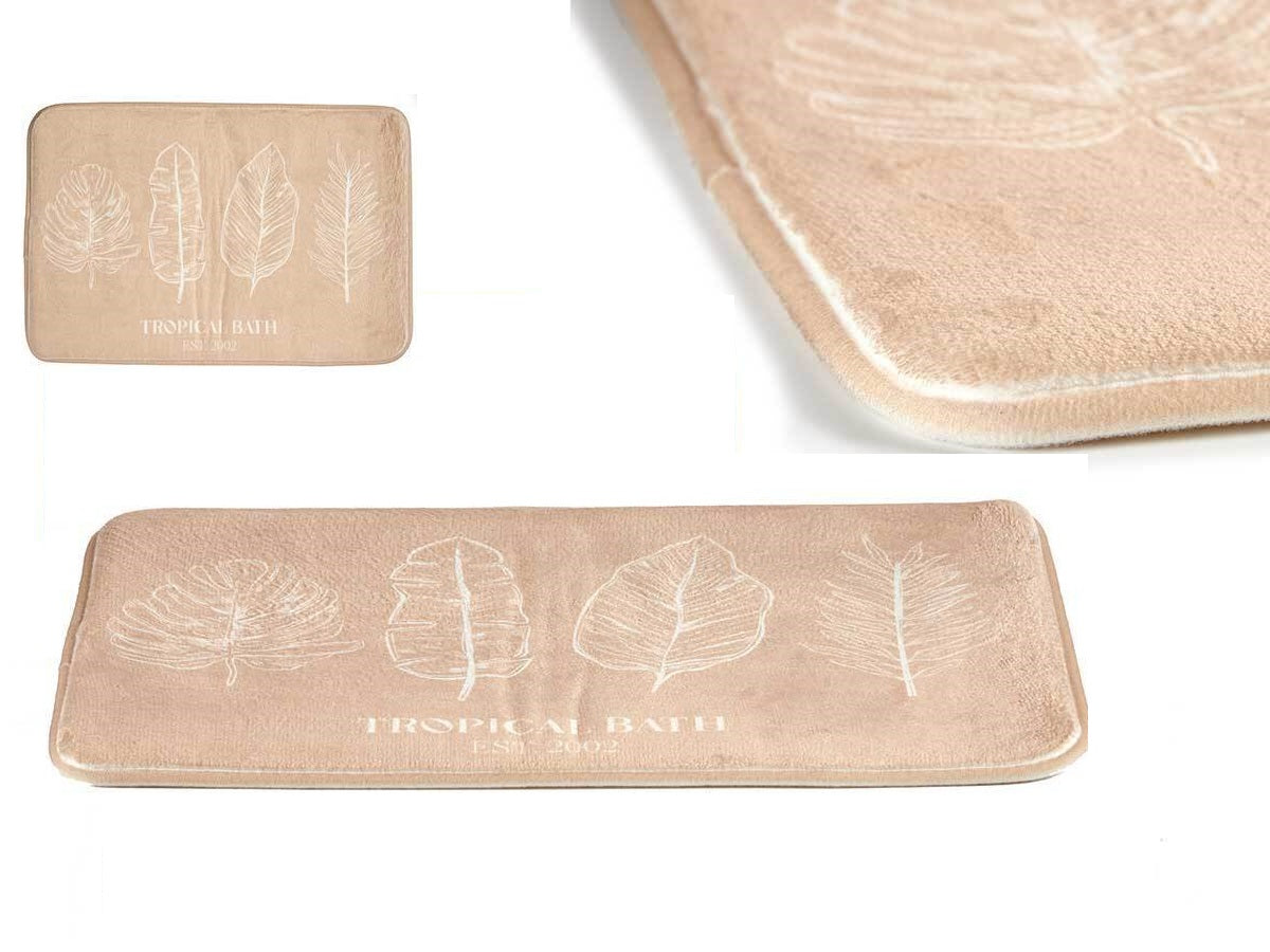 Tappeto da Bagno Beauty Super Assorbente Beauty 60x40 cm (Beige)