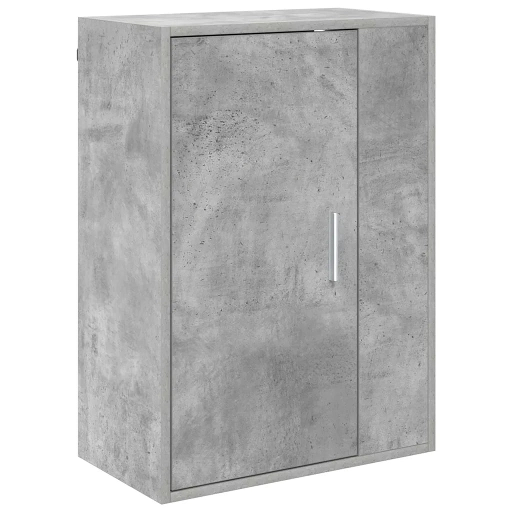 Set mobile TV 4 pz-Set di 4 Credenza per TV Grigio cemento Legno multistrato