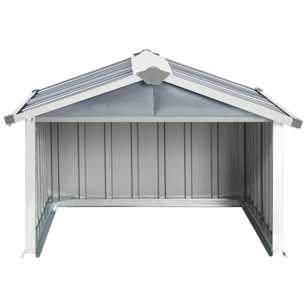 Rifugio per robot da giardino 92 x 97 x 63 cm acciaio zincato grigio 02_0022392