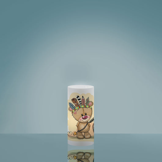 Lampada Da Scrivania Moderna Decokids Polilux ® Grafica Indiano 1 Luce E27