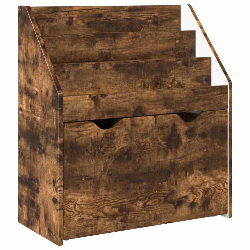 Libreria per Bambini con cassetto Rovere fumé 60 x 29,5 x 69 cm