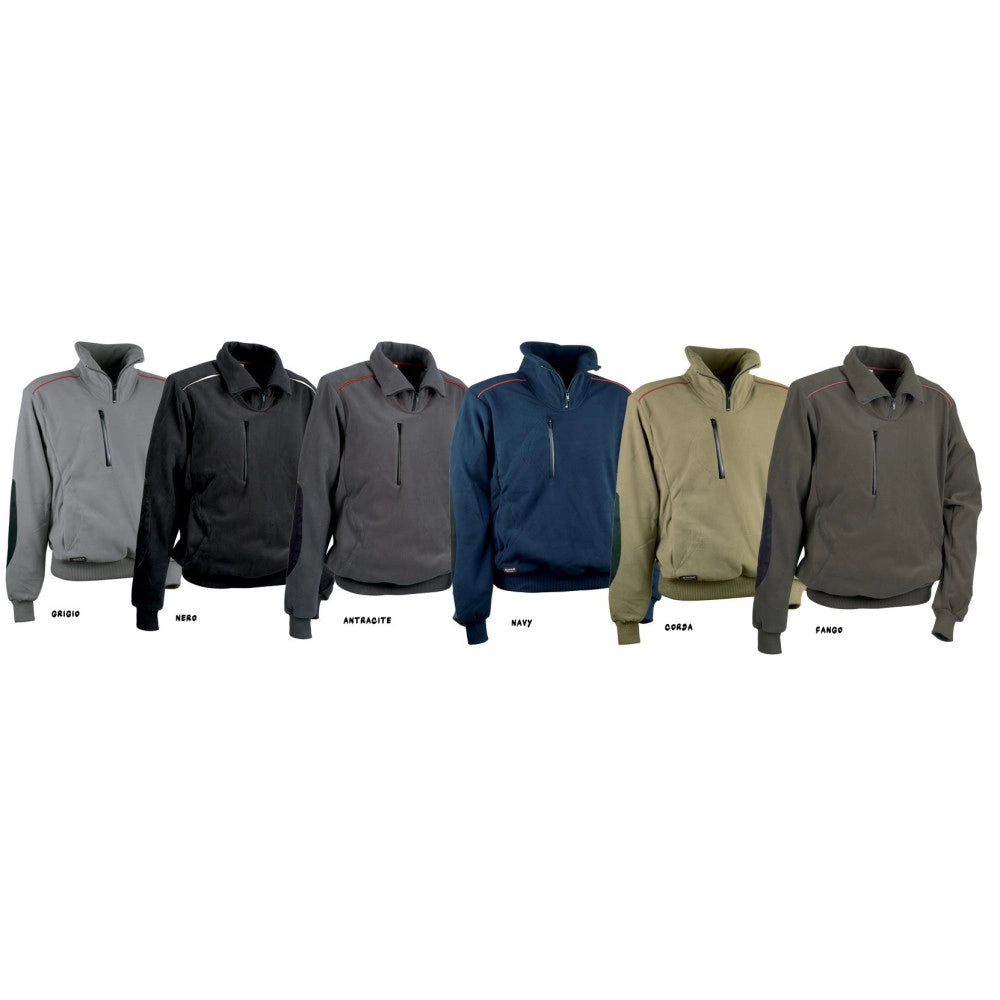 Trade Shop - Felpa Fast Cofra Abbigliamento Da Lavoro In Pile Anti Freddo Maglione Giacca - Nero   Xl
