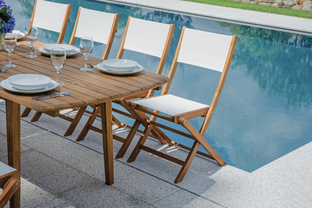 Cheonda - Tavolo donoratico In acacia allungabile 180/240X90 Greenwood