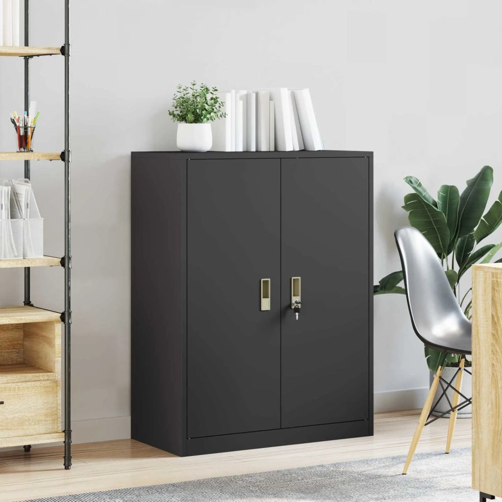 Armadio Nero 80 x 40 x 105 cm Acciaio CFW8938834
