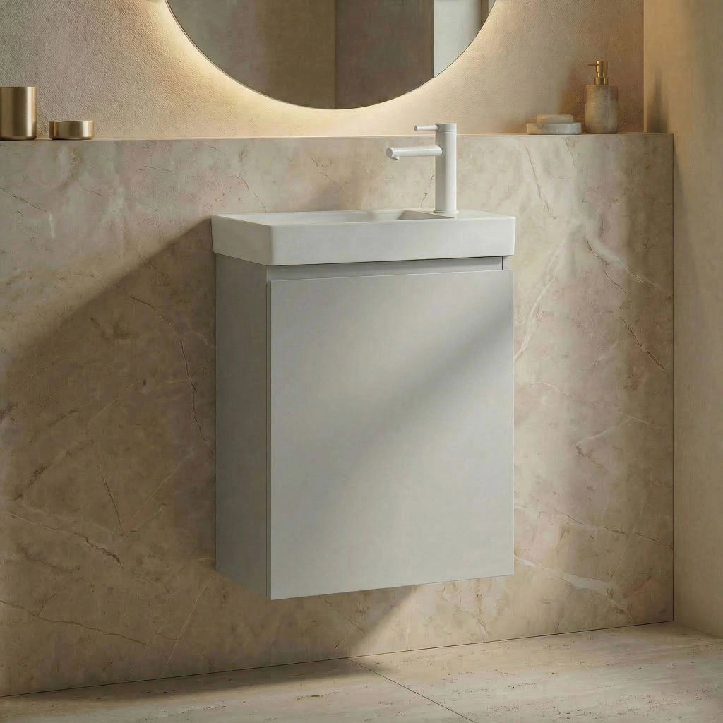 Mobile lavabo "Ferla 40" - 40 x 22 x 50 cm - Cashmere opaco