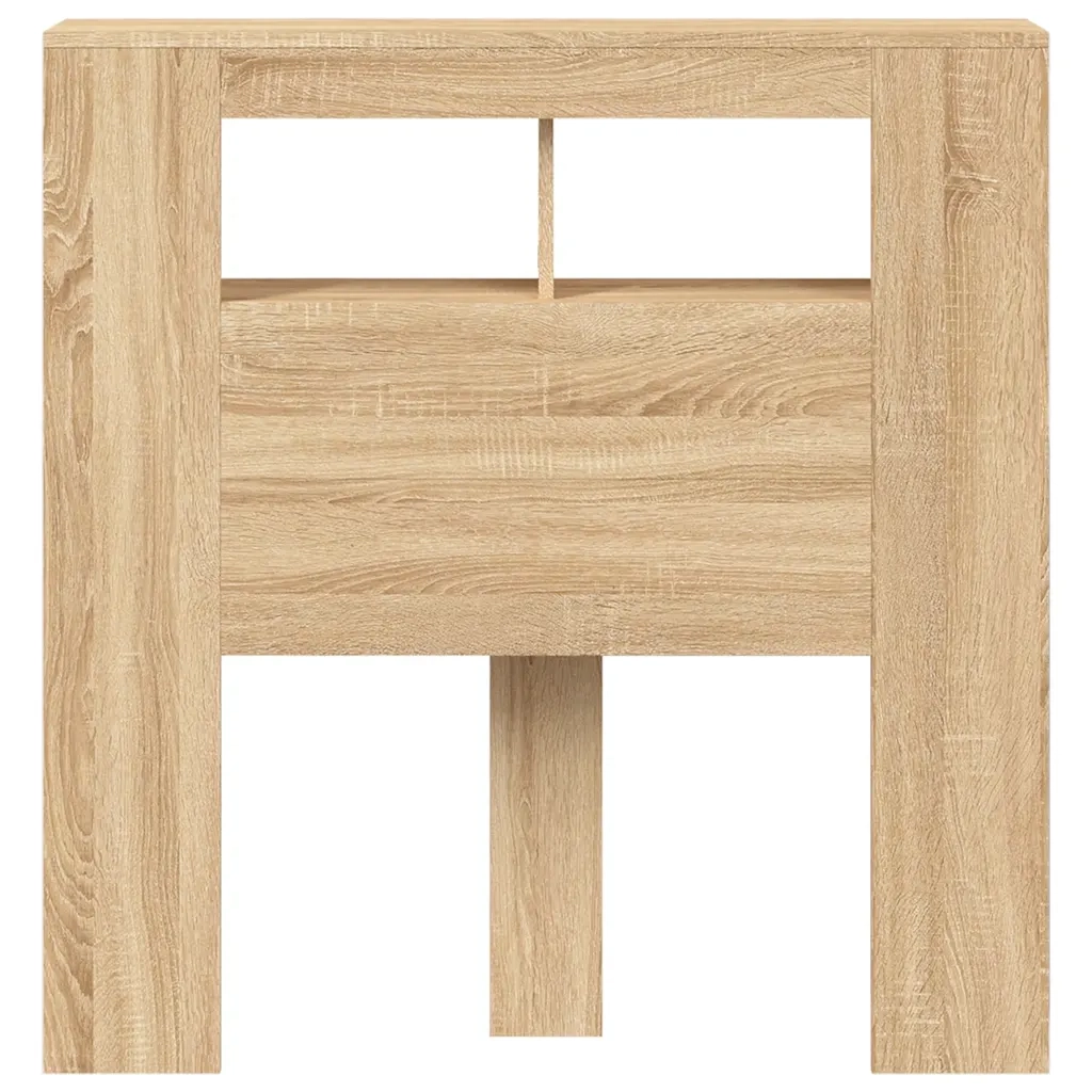 Testiera | Testata LED Rovere Sonoma 100x18,5x103,5 cm Legno Multistrato