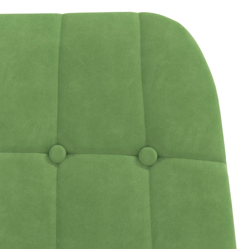 Poltrona Relax con Poggiapiedi Verde Chiaro in Velluto 3315141