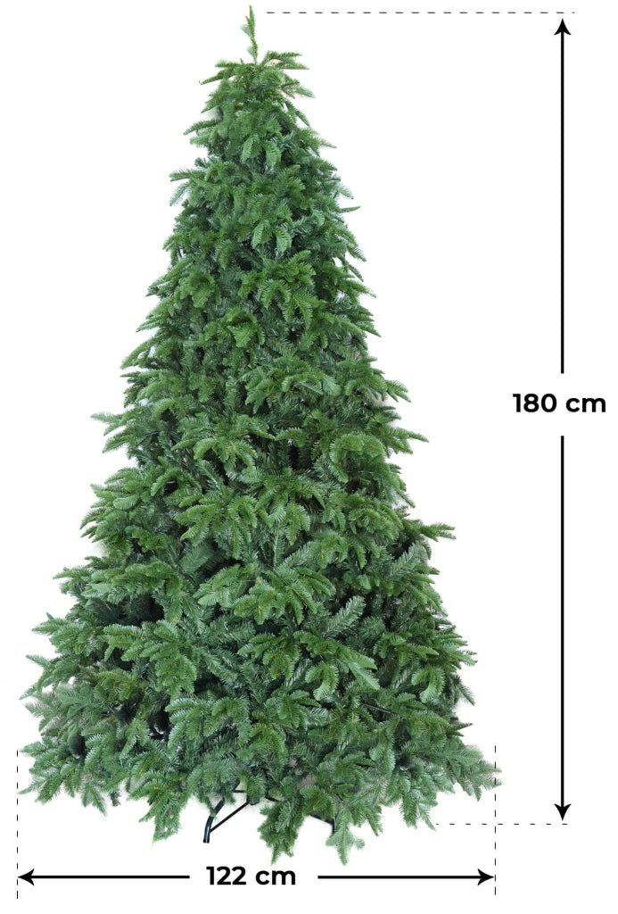 Albero di Natale Artificiale 240 cm 72 Rami Vanzetti Foresta Umbra Verde