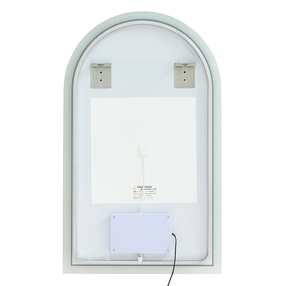 Specchio a LED da parete senza contatto, 100 x 60 cm, moderno e contemporaneo, per bagno, trucco e camera da letto