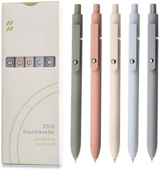 Set di 5 pennelli a gomma con impugnatura comoda - punta 0,5 mm sottile