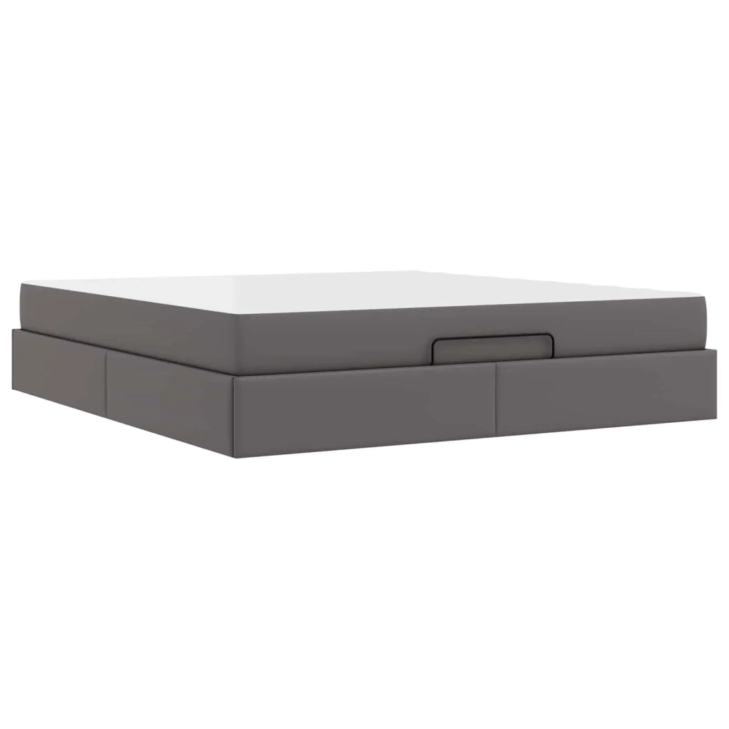 Struttura letto con materasso Altro 2 pcs Grigio PVC 3399439