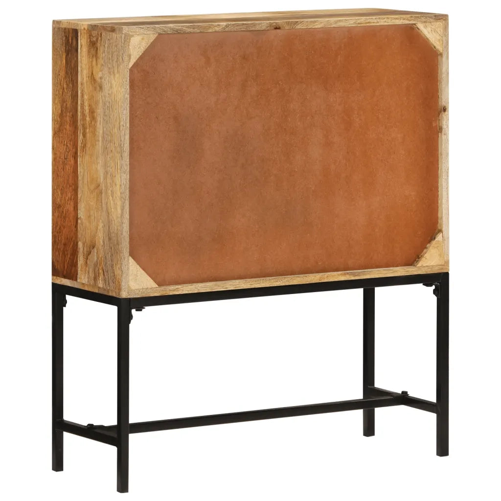 Credenza 80x30x95 cm in Legno Grezzo Massello di Mango 351713