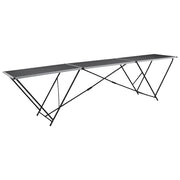 Tavolo Pieghevole per Carta da Parati MDF Alluminio 300x60x78cm cod mxl 73658