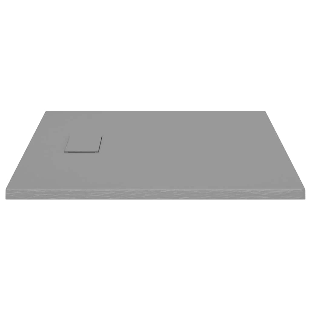 Piatto doccia base doccia piatto doccia contenitore doccia bagno WC cabina doccia arredamento casa SMC 90x80 cm grigio 02_0001974