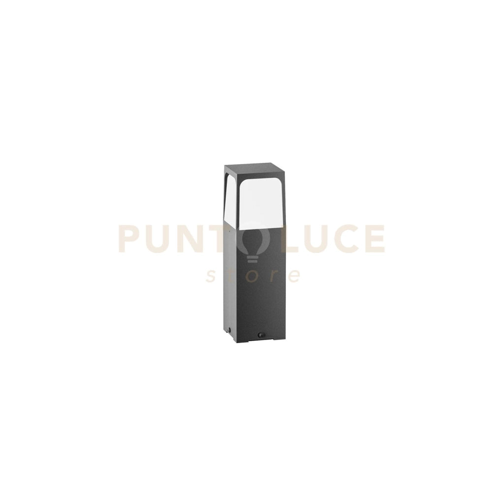 GES2031- PALETTO H.30CM 1 LUCE ATTACCO E27  IP44 IN ALLUMINIO GRIGIO ANTRACITE
