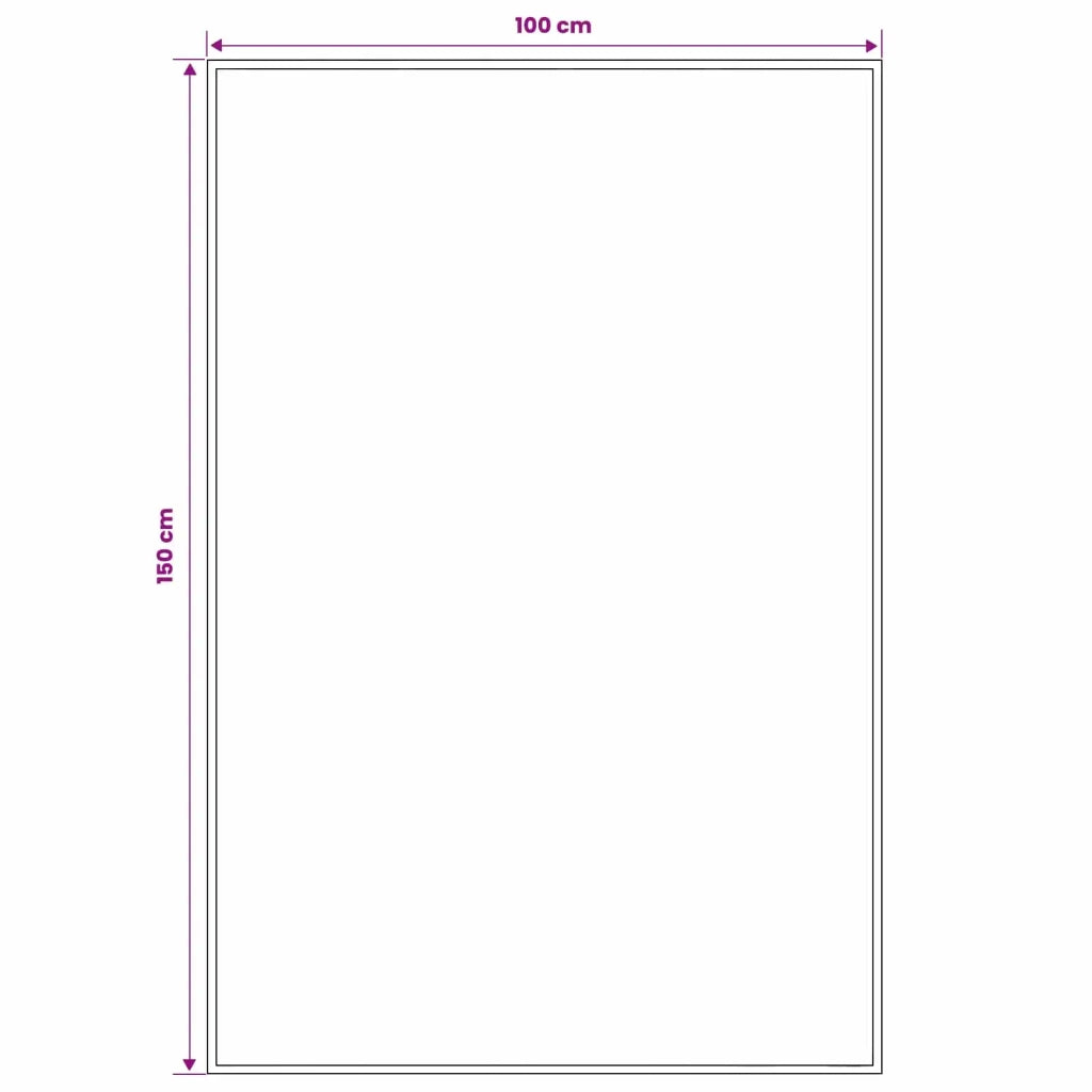 Tappeto Runner FLORNES Tessuto Marrone 100 x 150 cm PP 7 mm 42057394