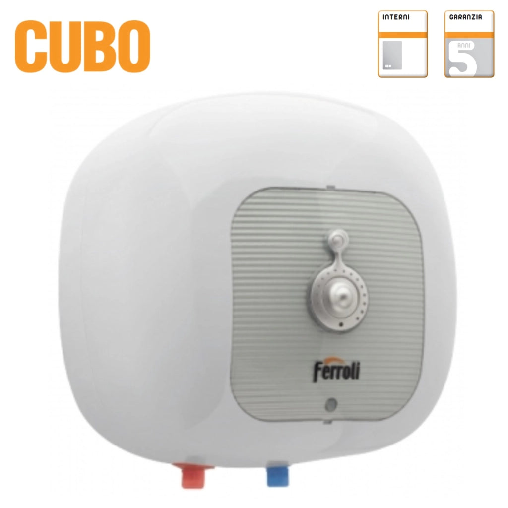 Scaldabagno Elettrico Ferroli Cubo SG 30 Sopralavello da 30 Litri