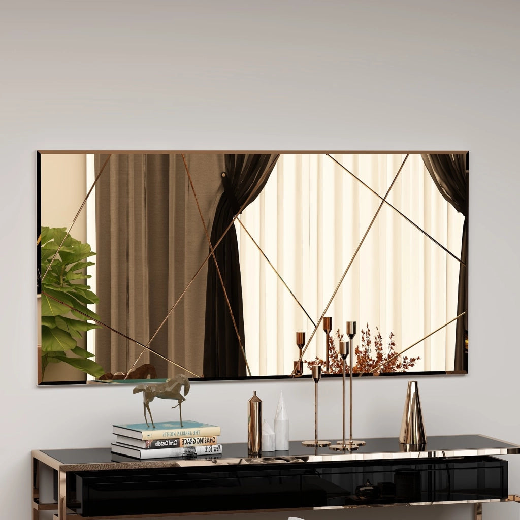 Specchio in legno "Orezo" - 120 x 60 cm - Bronzo