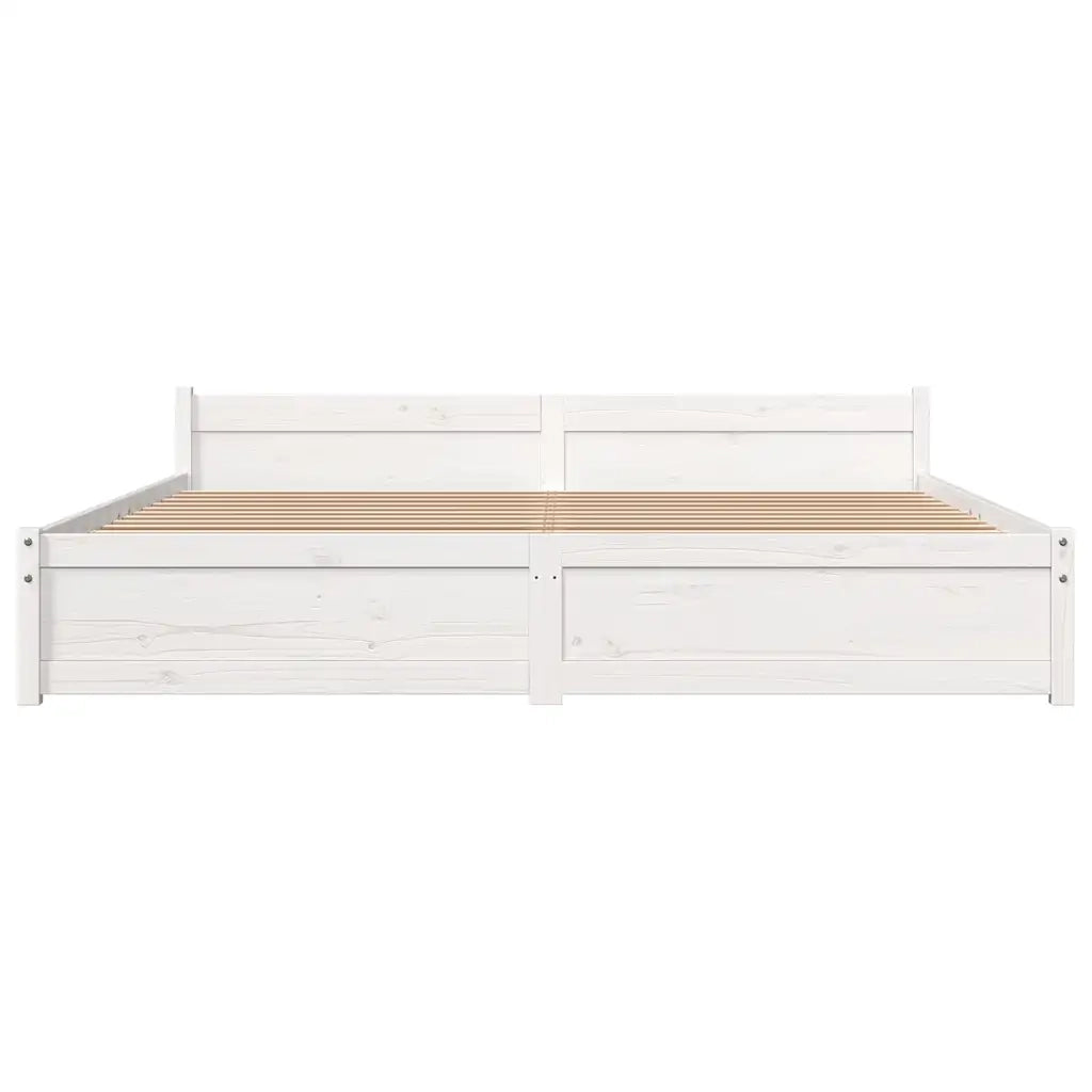 Giroletto Bianco in Legno Massello 180x200 cm Super King