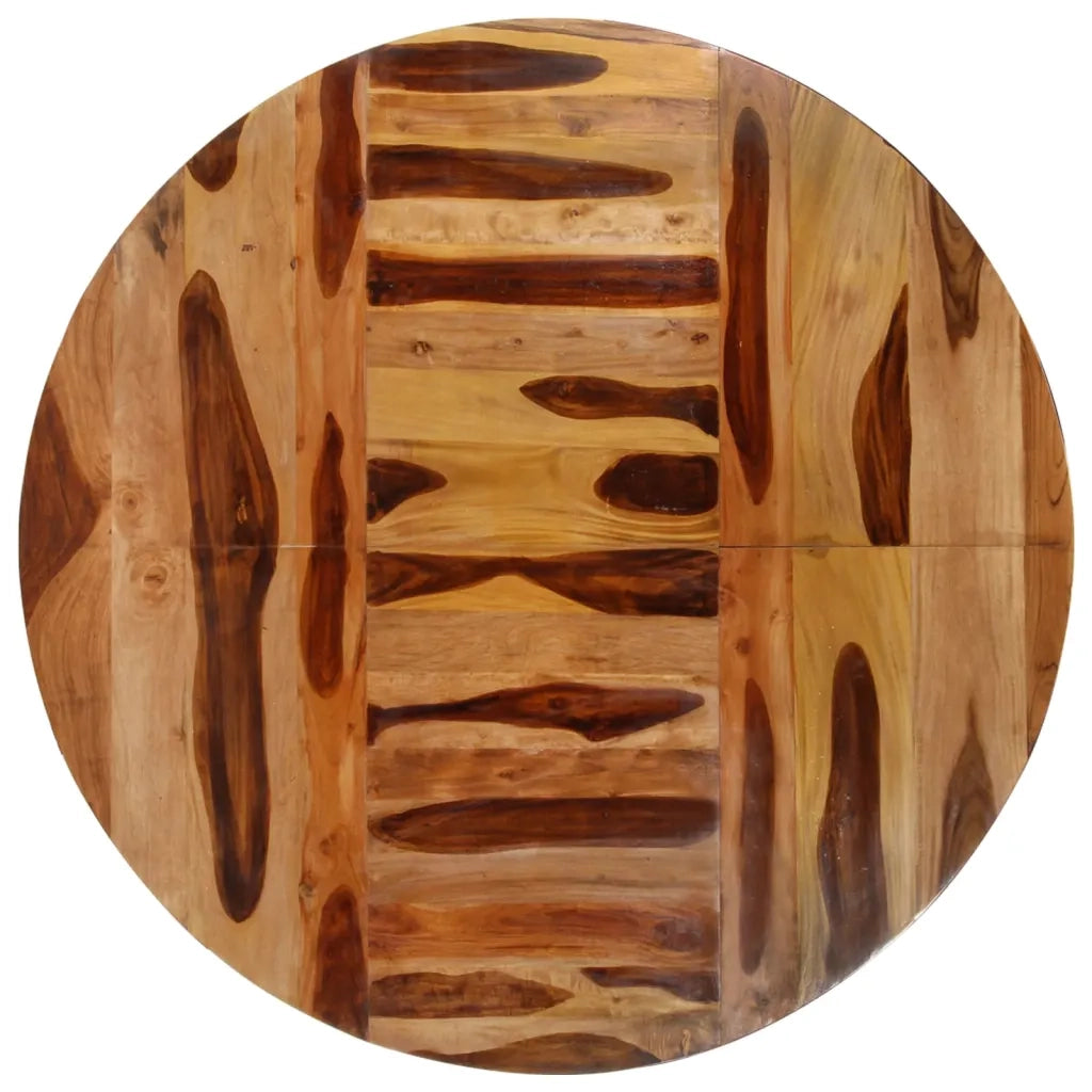 Tavolo Pranzo Rotondo 175x75 cm Legno di Acacia Finitura Ambra 321686