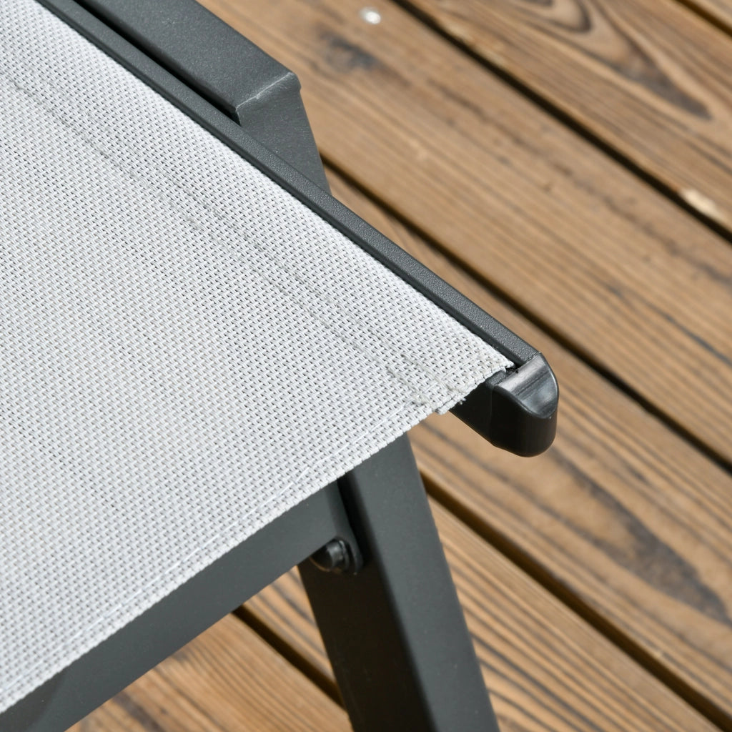Transat lettino ¨C zephmum ¨C alluminio textilene grigio chiaro