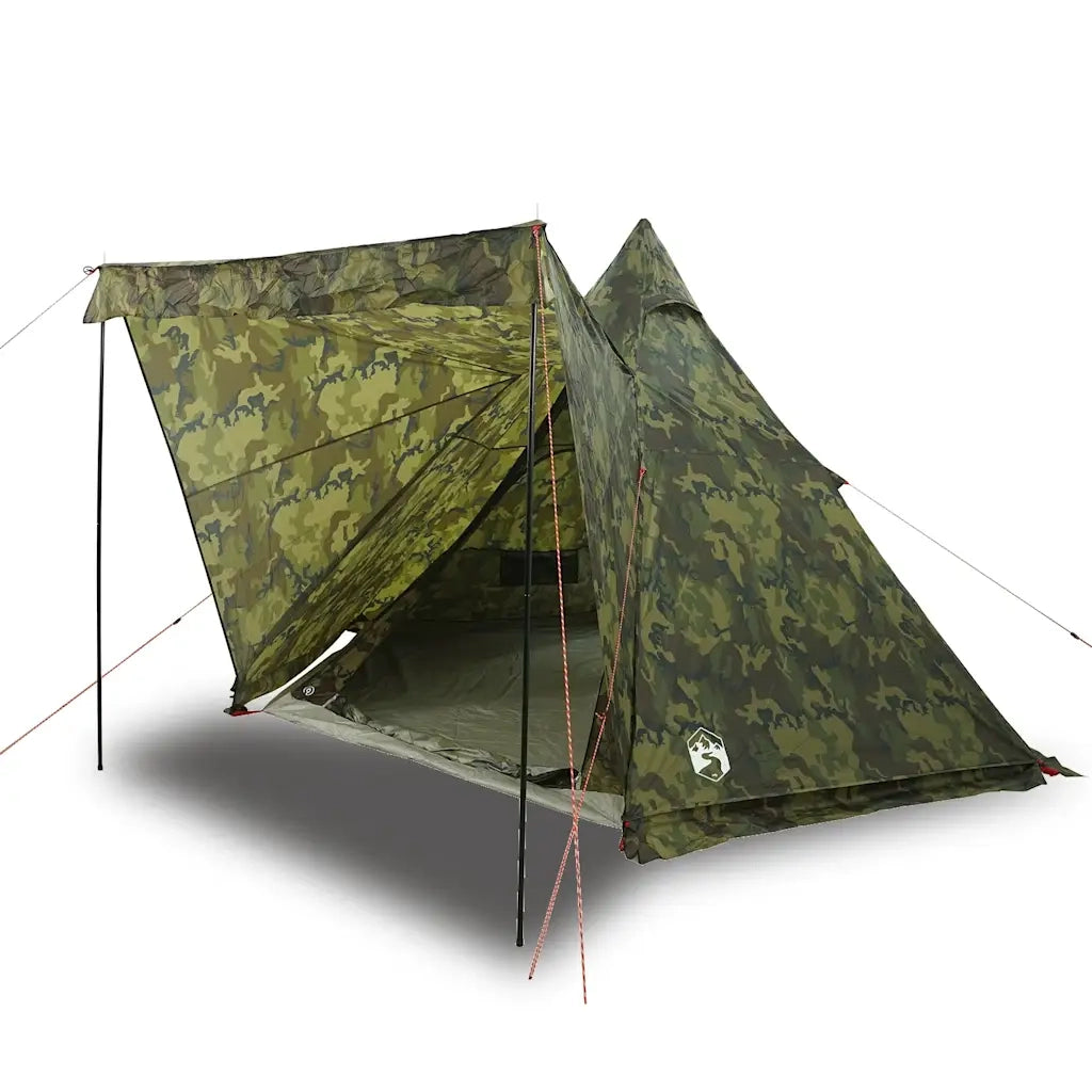 Tenda Familiare Tipi per 6 Persone Mimetica Impermeabile 4009444