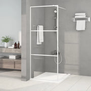 Parete Doccia Walk in Bianca 80x195 cm Vetro Trasparente ESG cod mxl 38992