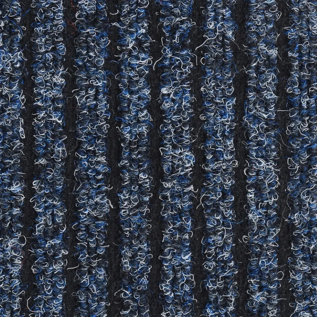 Zerbino | Tappetino Striato Blu 80x120 cm