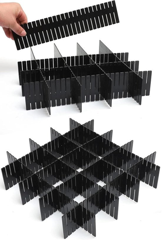 Divisori di carico - Organizza i tuoi oggetti - confezione da 18 - 32 x 7 cm - materiale PP
