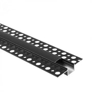 Profilo LED incasso GP01 nero con diffusore nero 1m Ecolight
