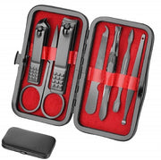 Set di manicure portatile - set di pedicure - set di manicure e pedicure - kit di cura per unghie - manicure a mano libera - set di manicure portatile con custodia leggera