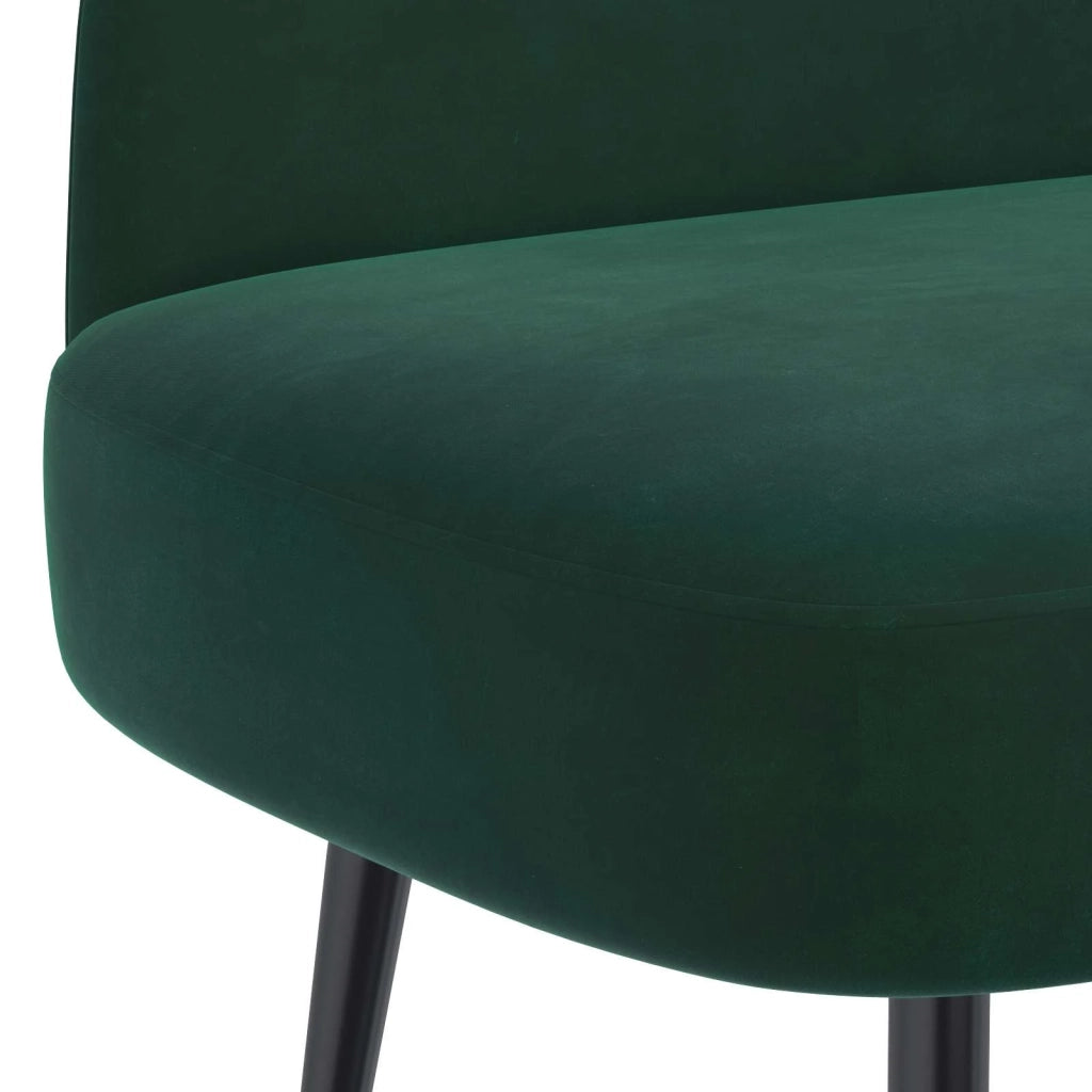 Panchina imbottita con schienale Verde scuro 110 x 60 x 76 cm 42040787